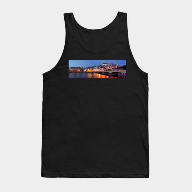 Old town, river, Mondego, Coimbra, Portugal, city, evening, dusk Tank Top by Kruegerfoto